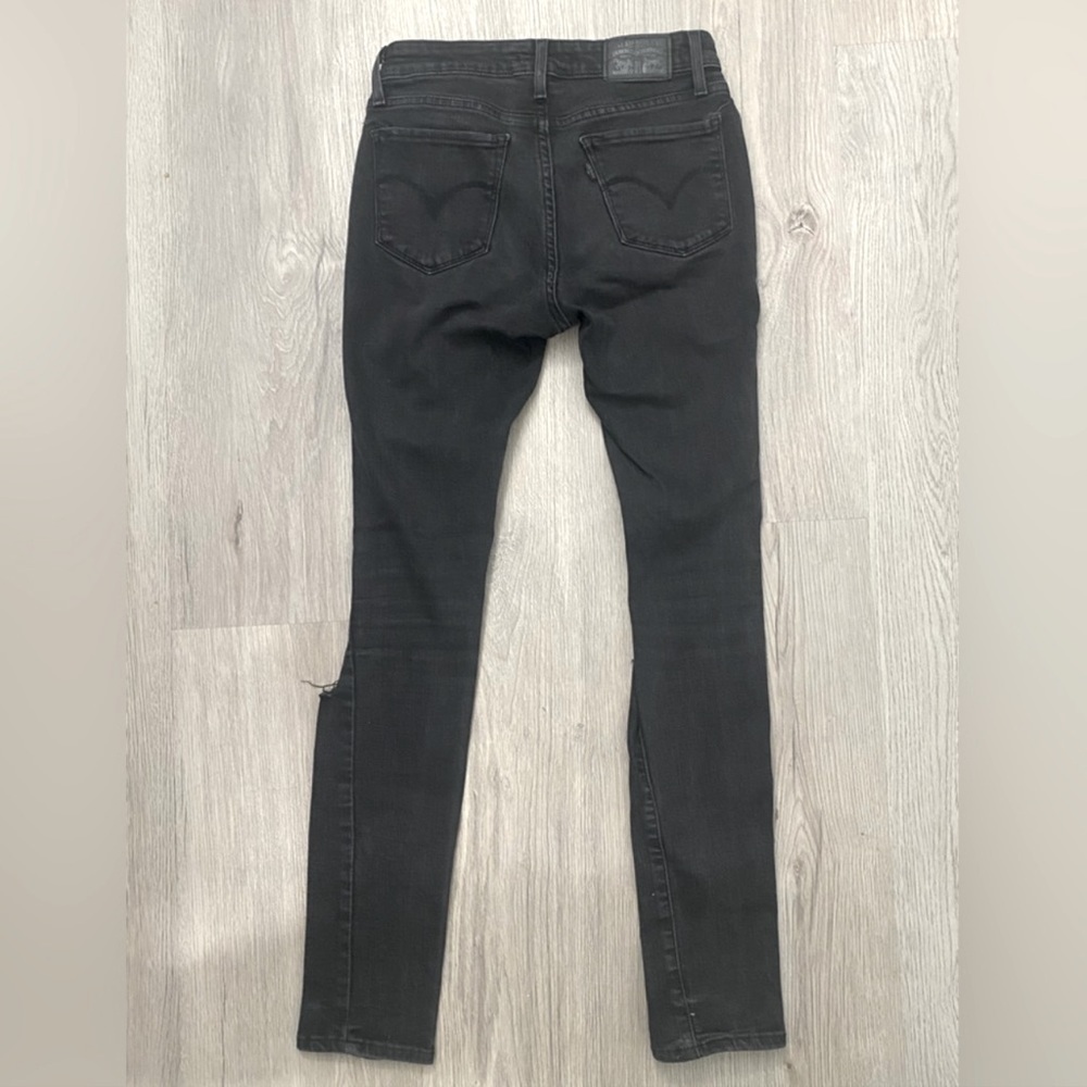 Levi’s - 711 skinny ripped jeans women size 26 - Picture 2 of 6